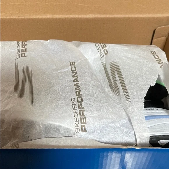 Skechers Black and Blue Max Cushion arch fit Slip-Ons - Picture 9 of 11